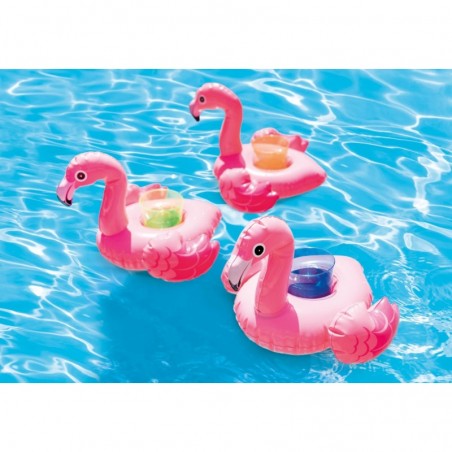 3 x Pływajace uchwyty Podstawki na napoje Flamingi